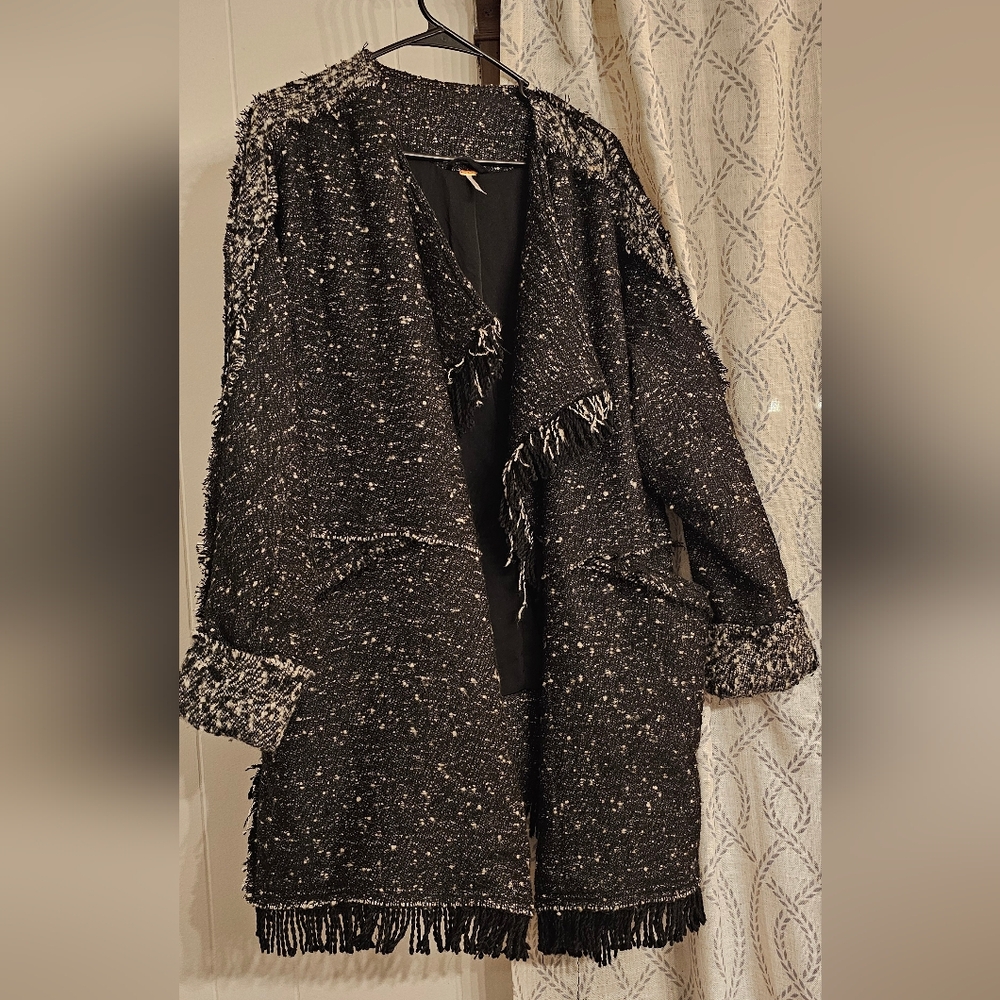 Free People (S) Black Dress Coat